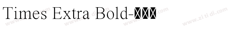 Times Extra Bold字体转换 Times Extra Bold字体转换